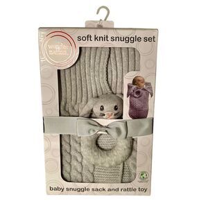 NWT Wonder Nation Two Piece Baby Rattle and Swaddle Set